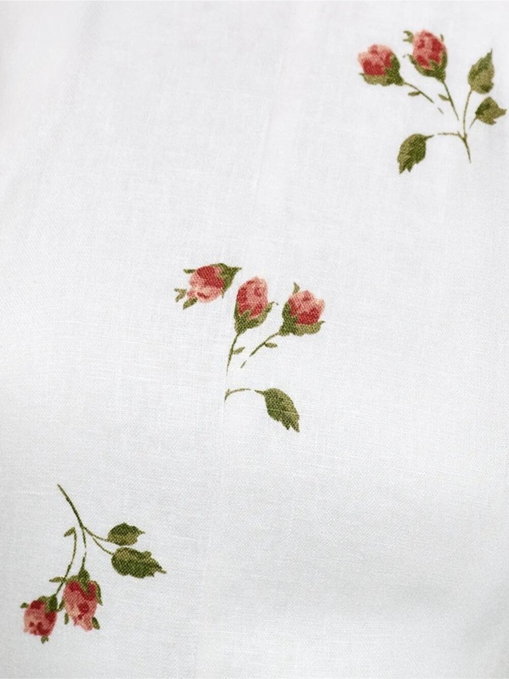 NEW Reformation Cecilia Linen Maxi Dress Floating Rose White Floral | US 2 UK 6 - Picture 5 of 15